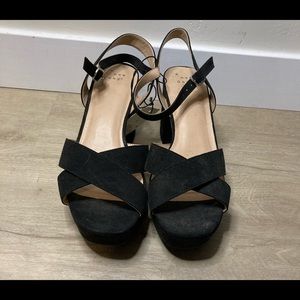 A new day black heels size 9